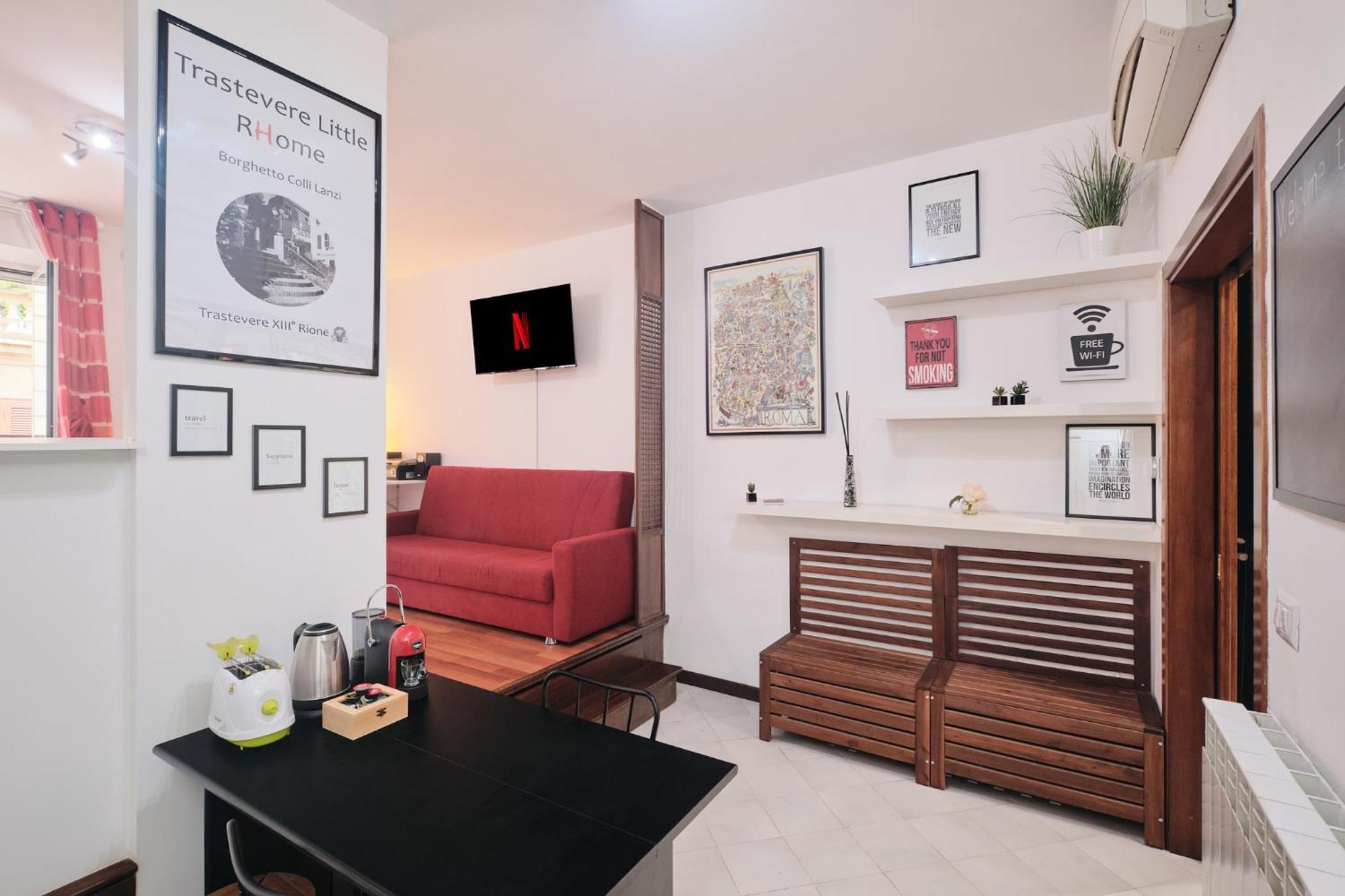 Trastevere- Flat Con Giardino, Ac, Wi-fi & Netflix Lejlighed *