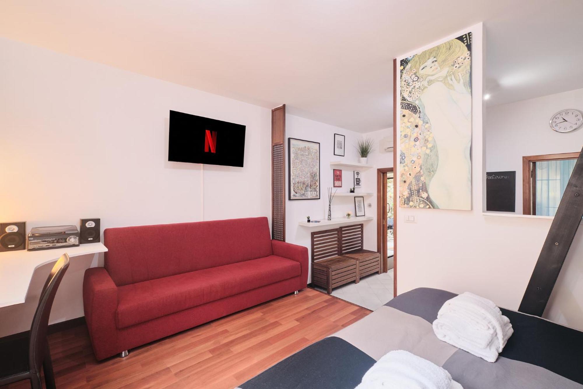 Trastevere- Flat Con Giardino, Ac, Wi-fi & Netflix Apartment